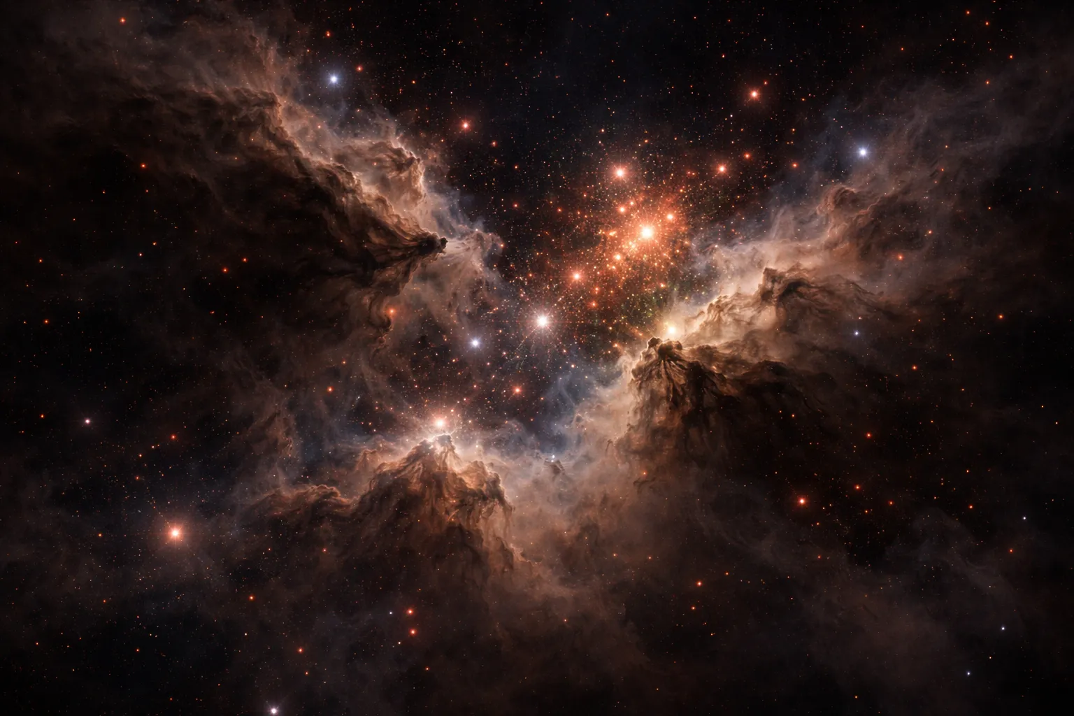 The James Webb Space Telescope's golden mirror segments, designed to collect infrared light.